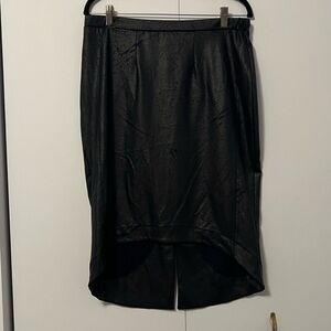 Chic Black High-Low Skirt